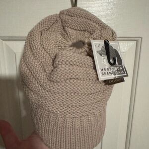C.C Beanie Tail in Light Brown